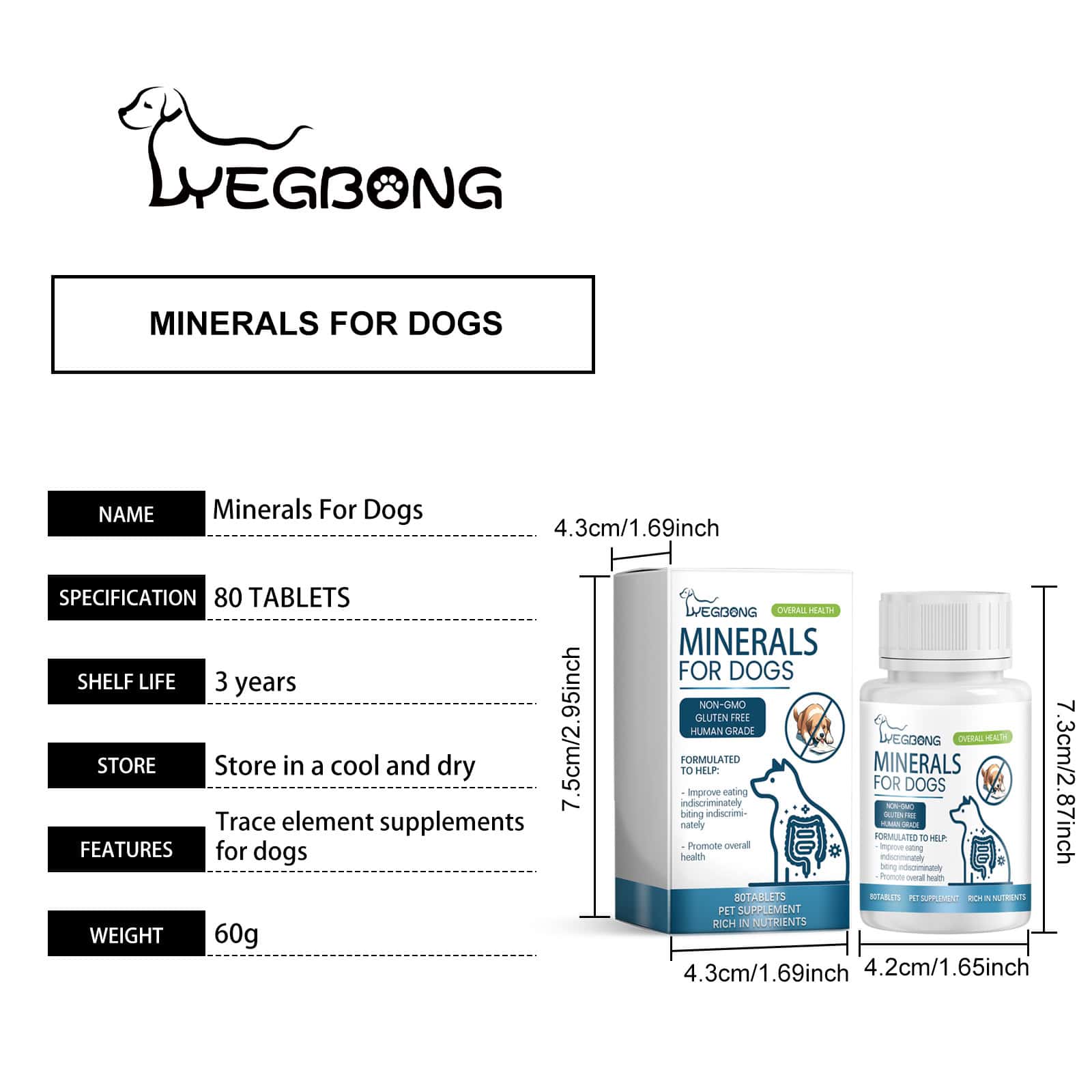 Mineral Supplement Chews for Dogs, 80 Count - Image 9