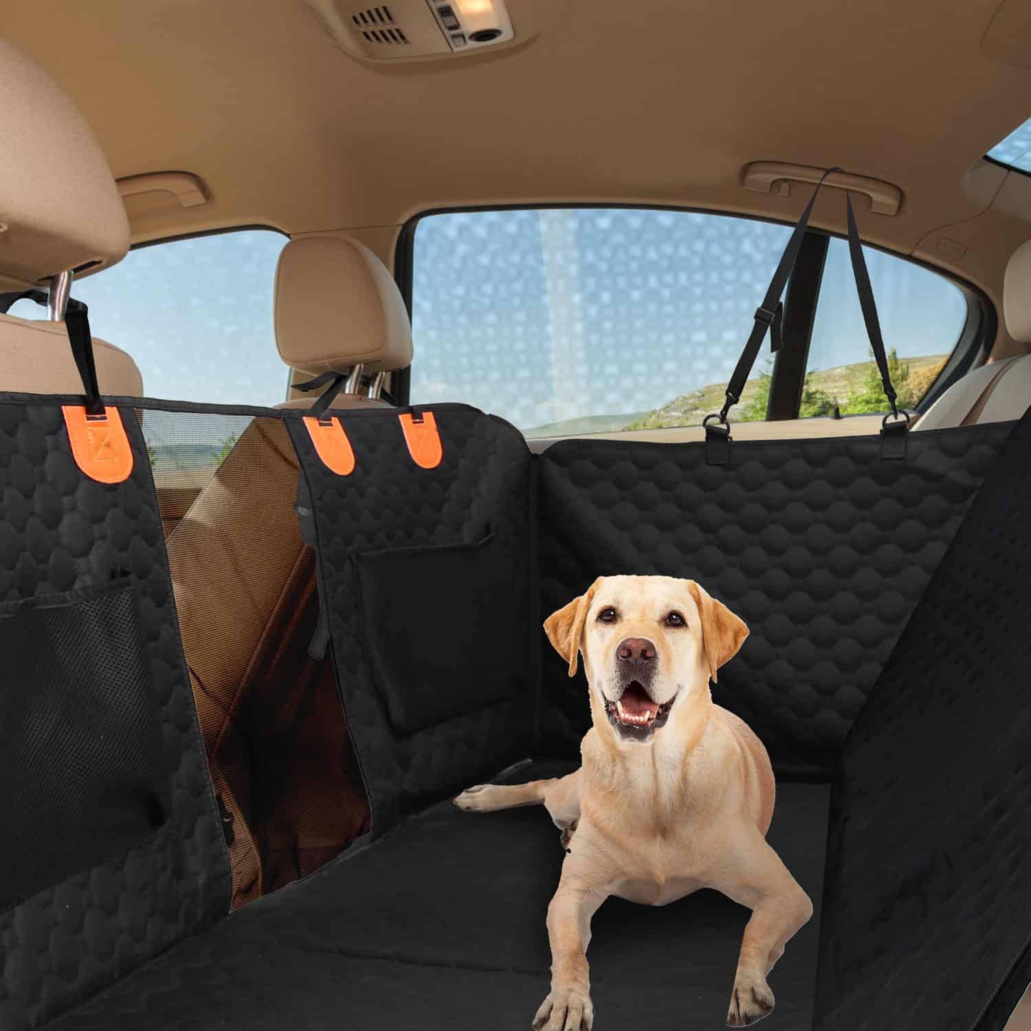 Heavy-Duty Dog Back Seat Cover with Mesh Window - Image 8