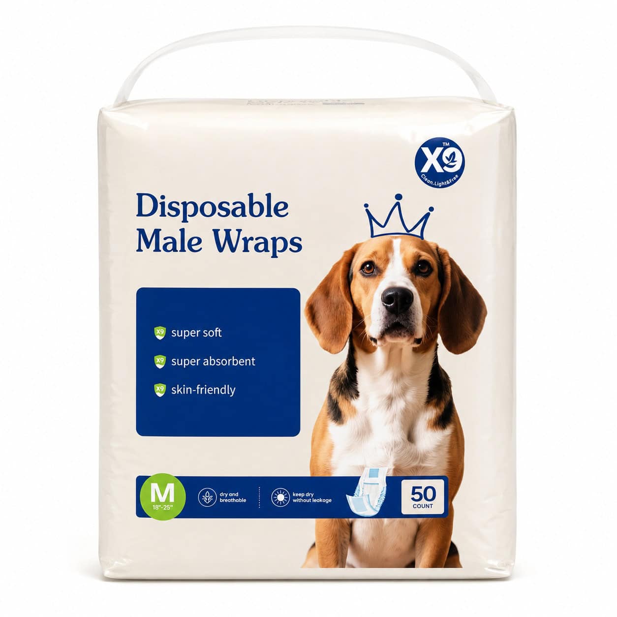 Calm Care™ Disposable Male Dog Wraps - Image 3