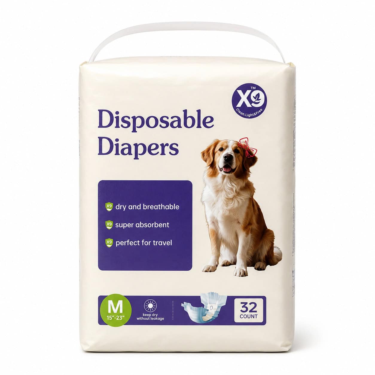 Calm Care™ Disposable Female Dog Diapers - Image 5
