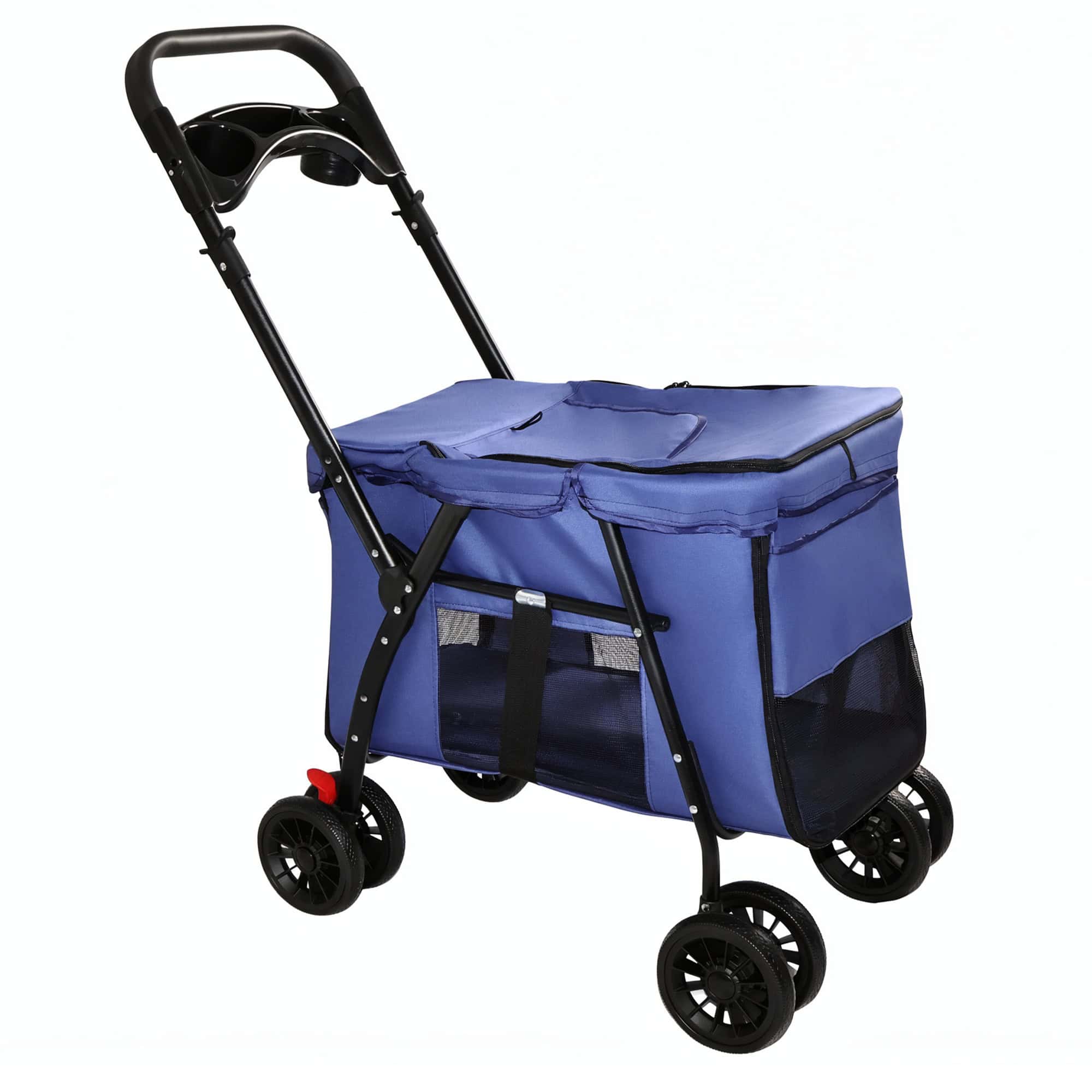 Lightweight Foldable Pet Stroller, Navy