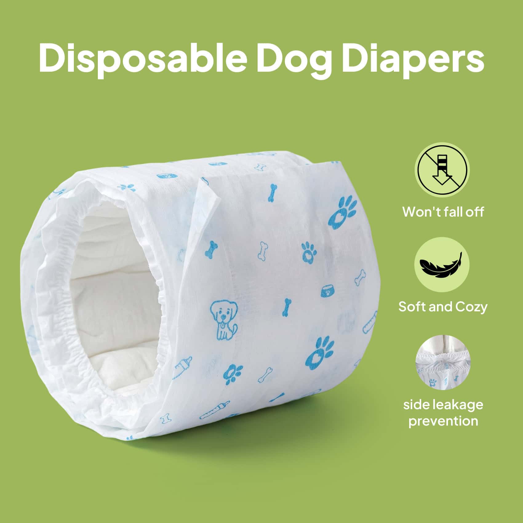Calm Care™ Disposable Male Dog Wraps - Image 4