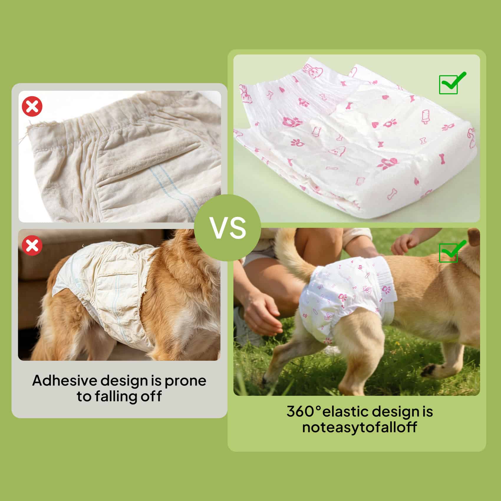 Calm Care™ Disposable Female Dog Diapers - Image 9