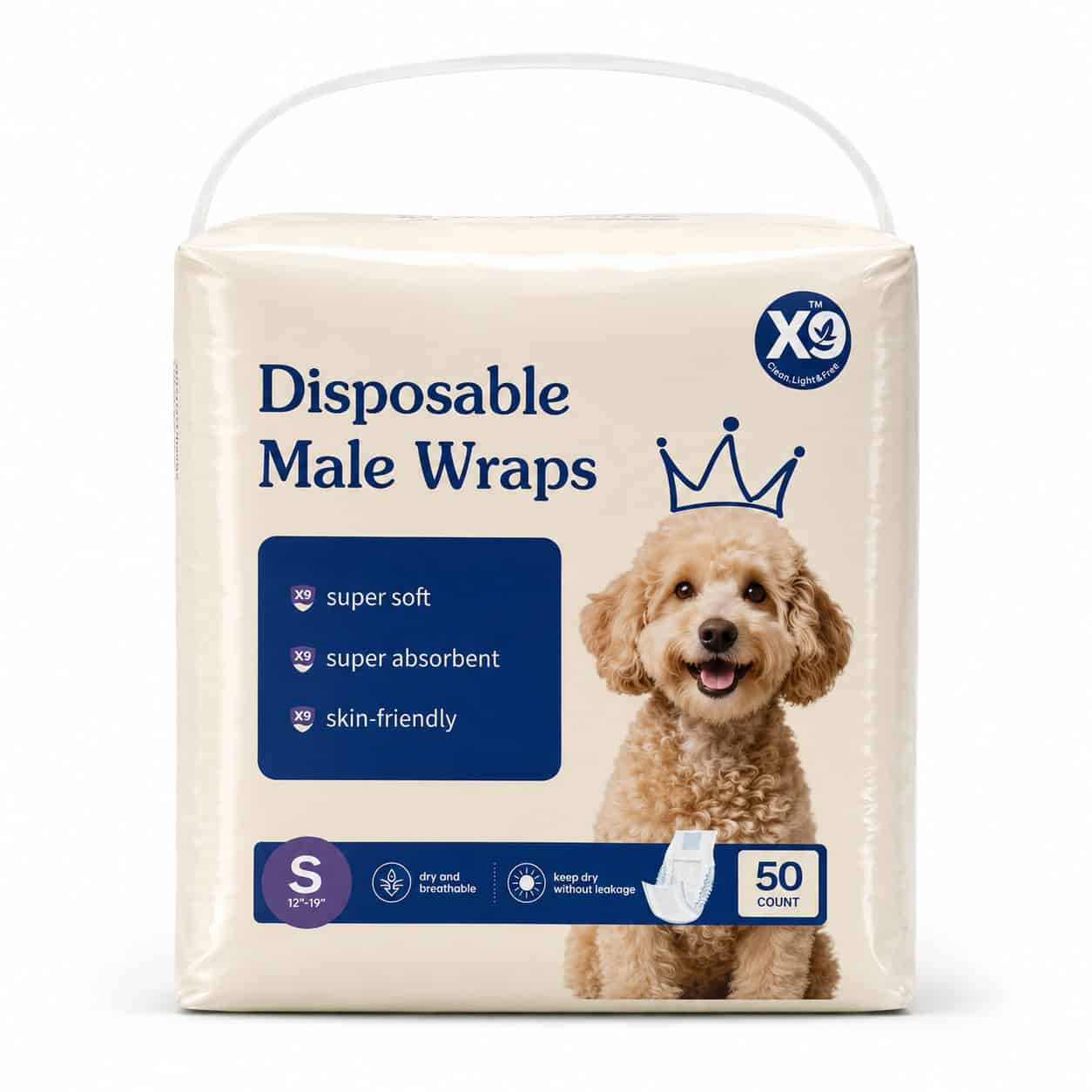 Calm Care™ Disposable Male Dog Wraps - Image 2