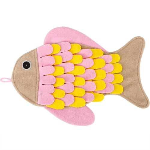 Injoya fish snuffle mat for cats and small dogs – image 1