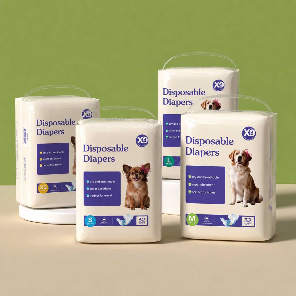 Calm Care™ Disposable Female Dog Diapers - Image 3