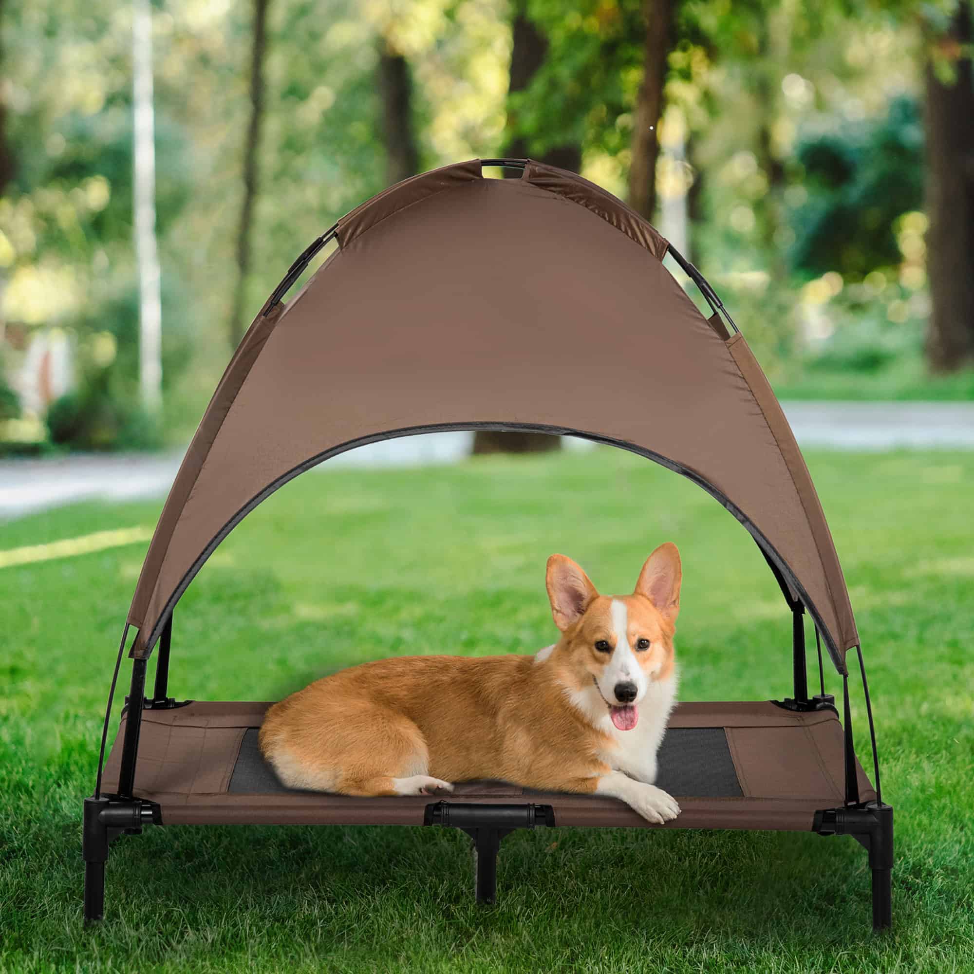 Calm Shade™ Large Elevated Cot with Canopy