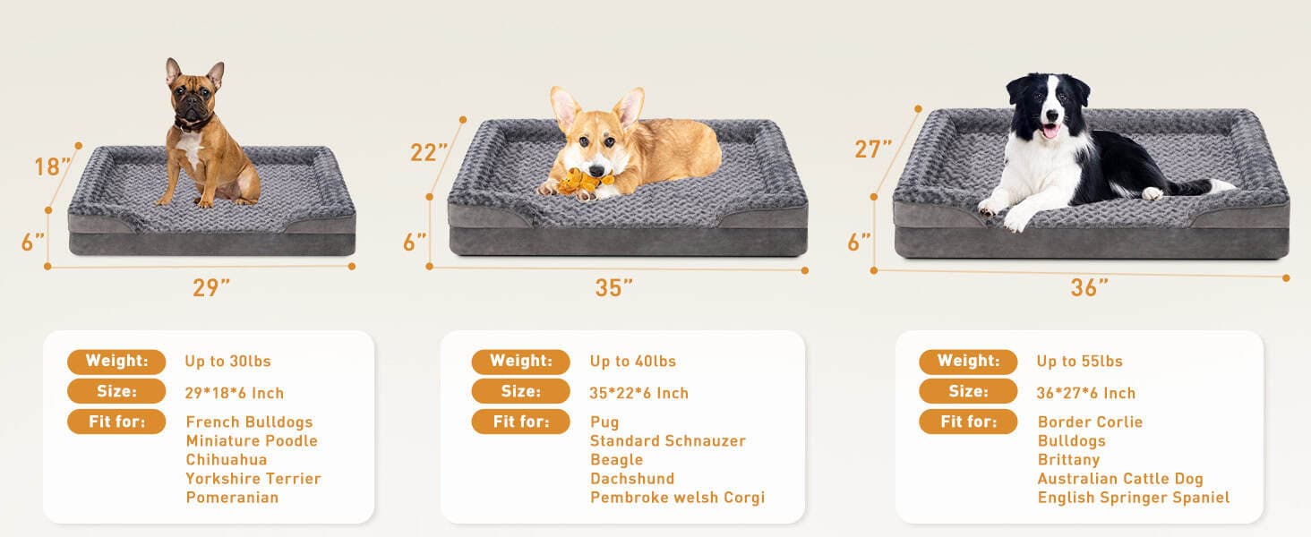 Dog relaxing on the Calm Support orthopedic bed