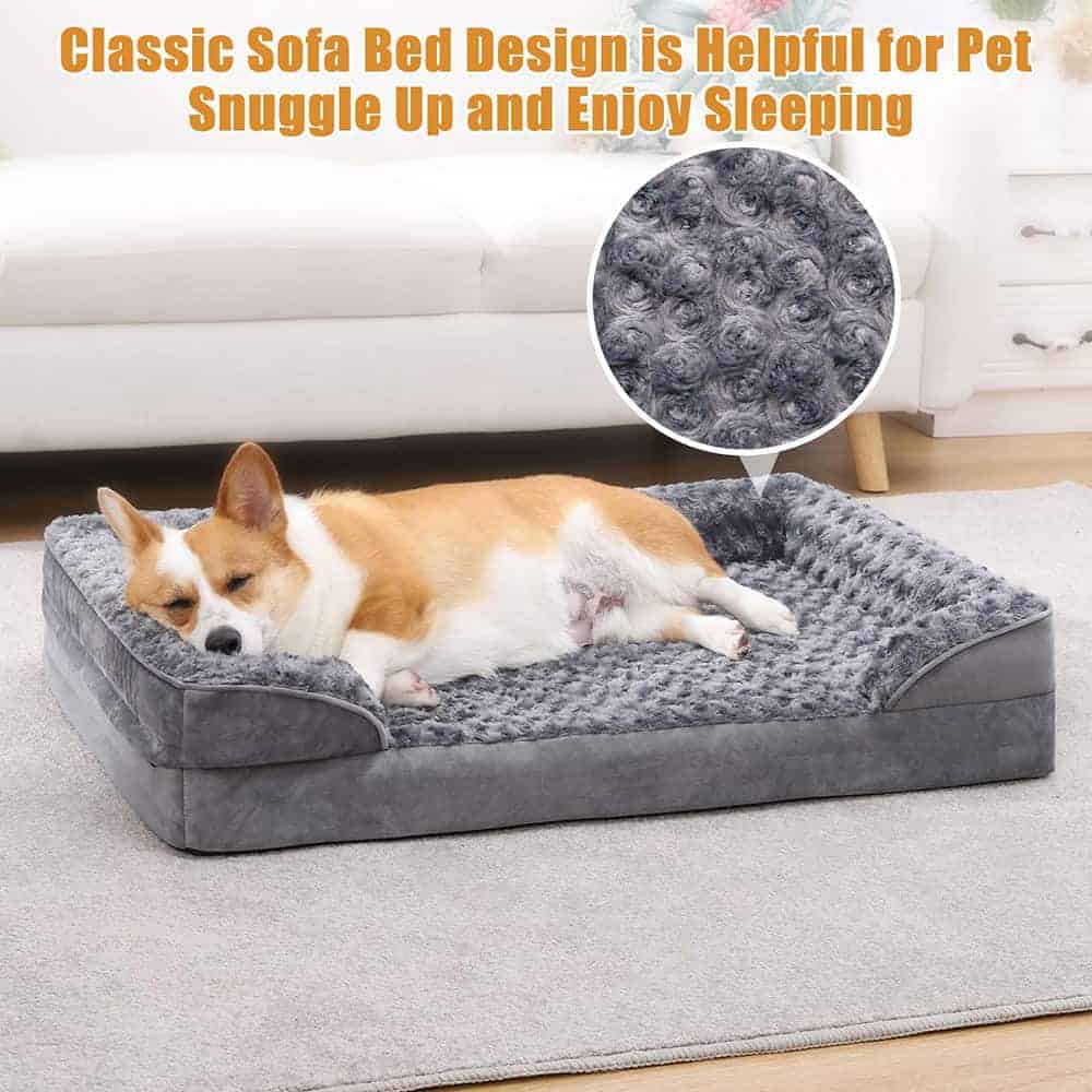 Calm Support dog bed size chart