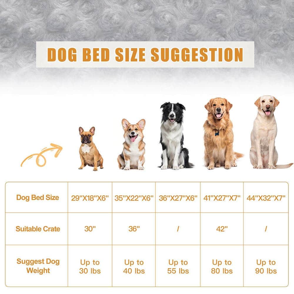 Calm Support orthopedic bolster dog bed with raised sides
