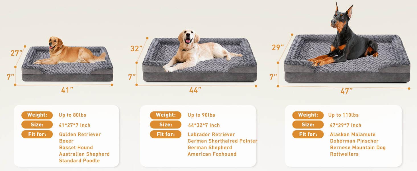 Calm Support orthopedic bolster dog bed with raised sides