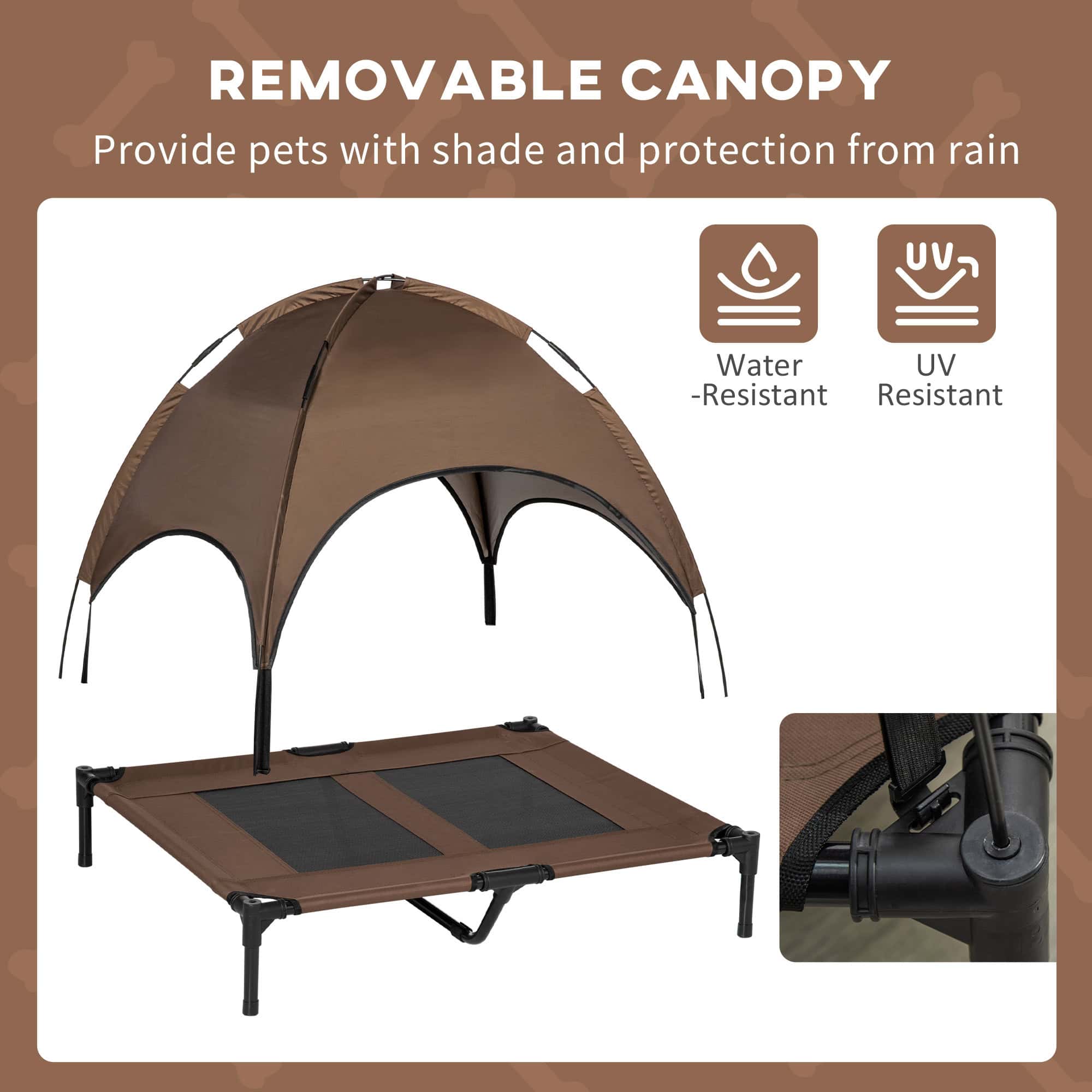 Calm Shade™ Large Elevated Cot with Canopy - Image 6