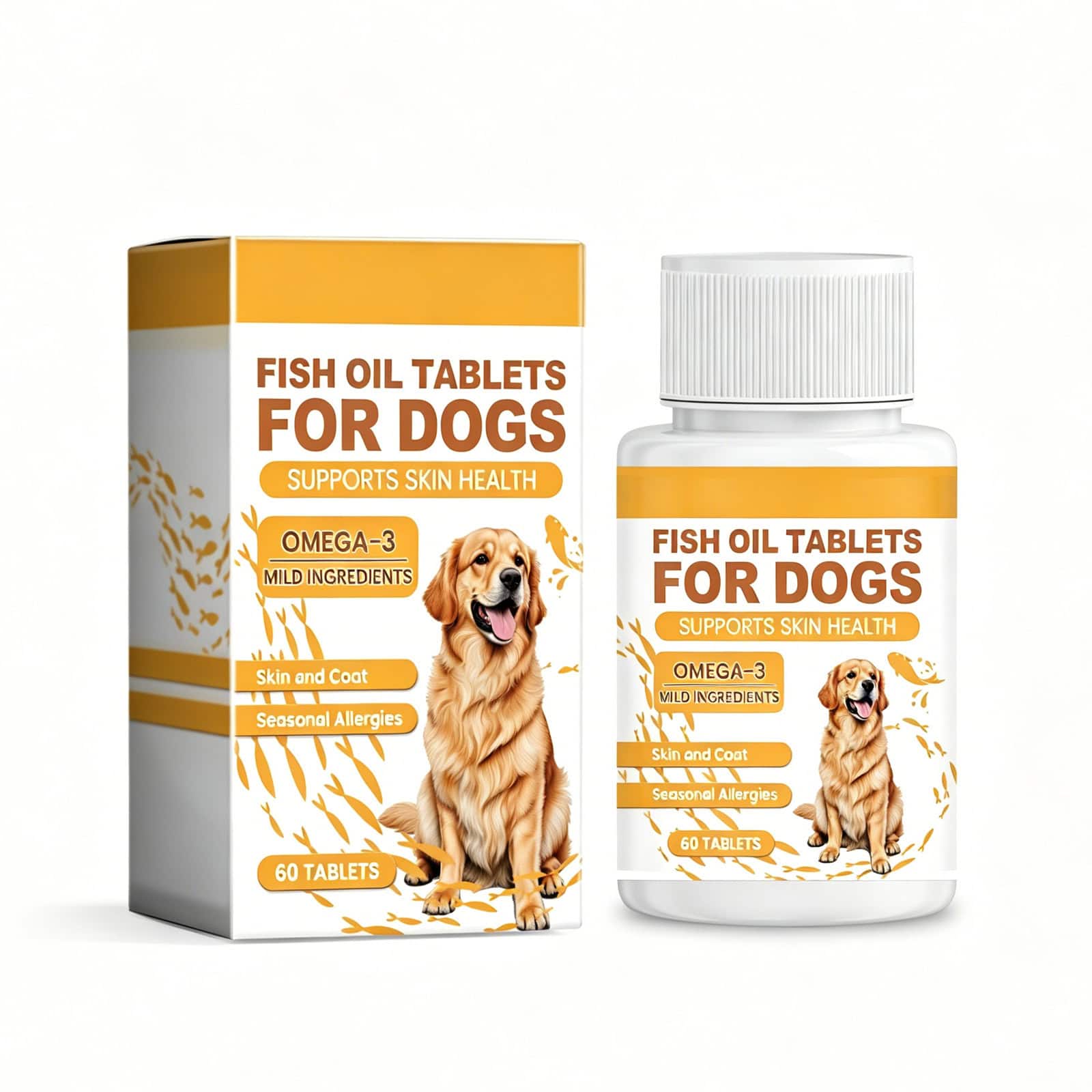 Omega-3 Fish Oil Chews for Dogs, 60 Count