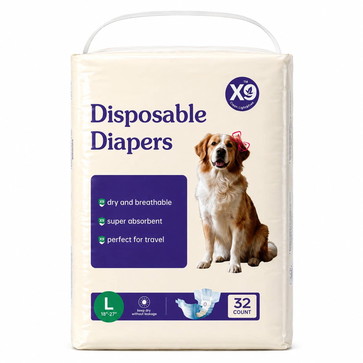 Calm Care™ Disposable Female Dog Diapers - Image 8
