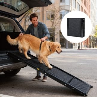 Calm Ride™ Folding Dog Car Ramp 71" – Non-Slip Portable Ramp for SUVs & Trucks, up to 250 lbs
