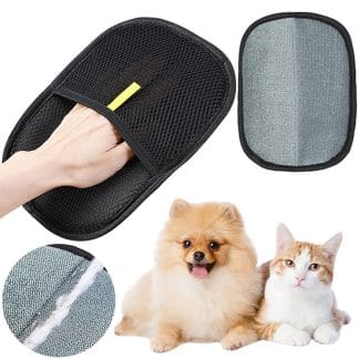 Calm Groom™ Pet Hair Remover Mitt – Gentle Deshedding Grooming Glove for Dogs & Cats