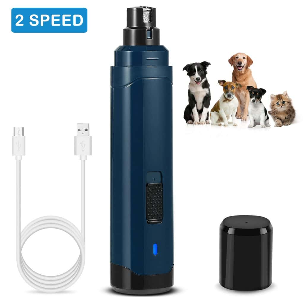 Calm Trim™ Quiet Dog Nail Grinder – 2-Speed Rechargeable Low-Noise Paw Trimmer