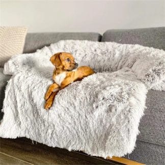 Calm Cloud™ Fluffy Calming Dog Bed & Sofa Cover