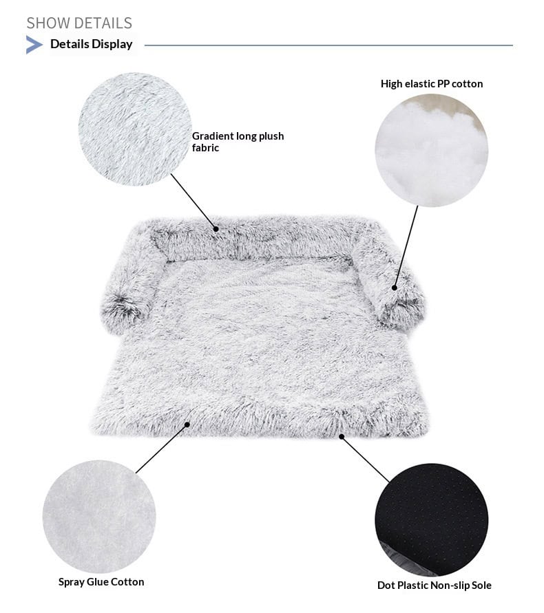 Calm Cloud fluffy calming dog bed and sofa cover – image 1