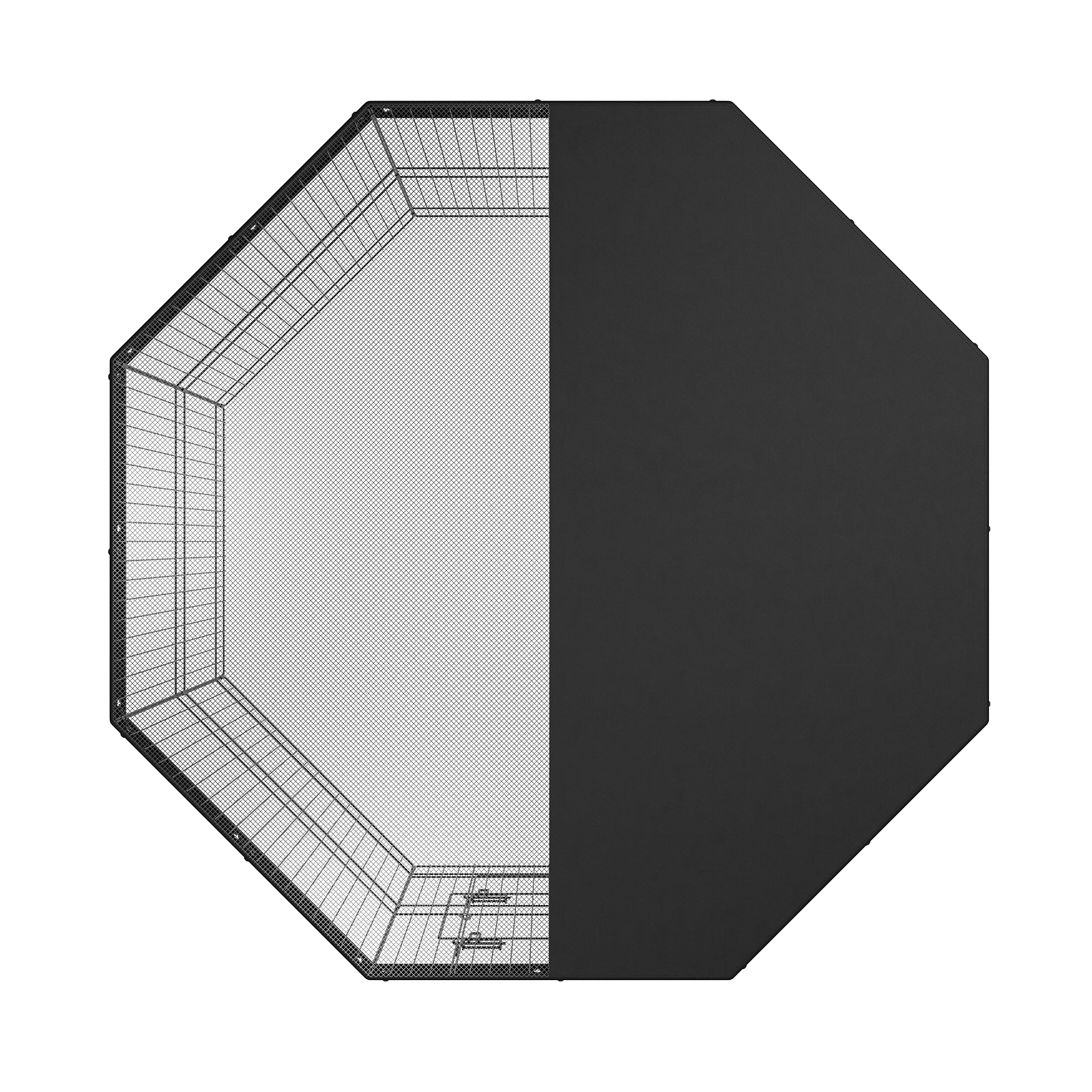 Calm Haven 8-panel dog playpen with top cover – image 7