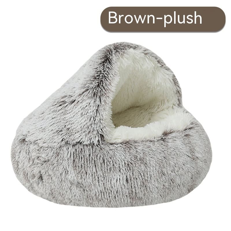 Calm Hideaway Hooded Cave Dog Bed