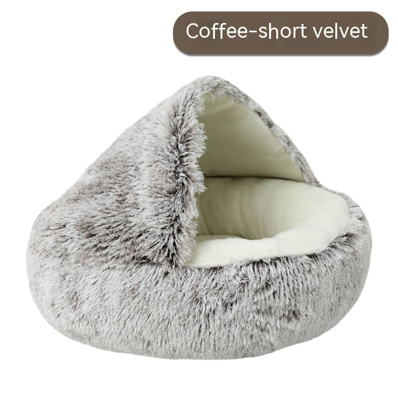 Calm Hideaway Hooded Cave Dog Bed