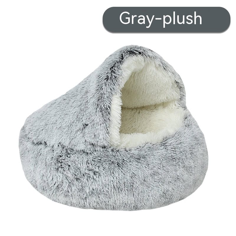 Calm Hideaway Hooded Cave Dog Bed