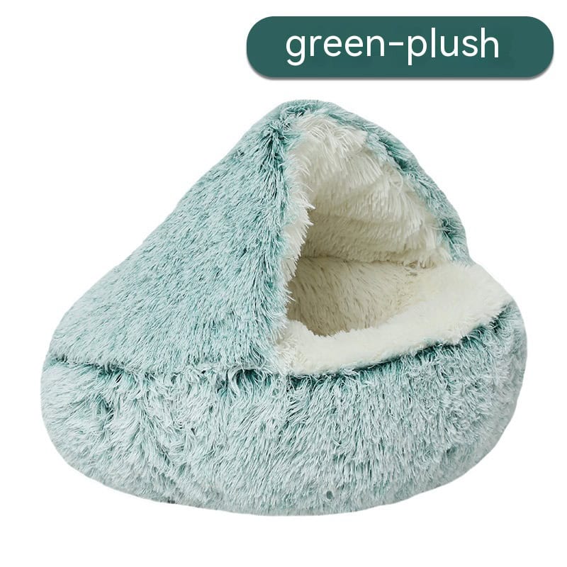 Calm Hideaway Hooded Cave Dog Bed