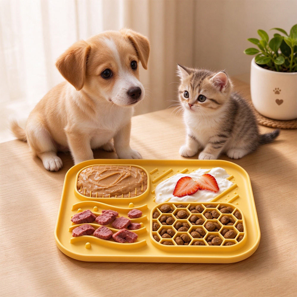 Calm Lick 4-Zone Silicone Lick Mat for Dogs & Cats