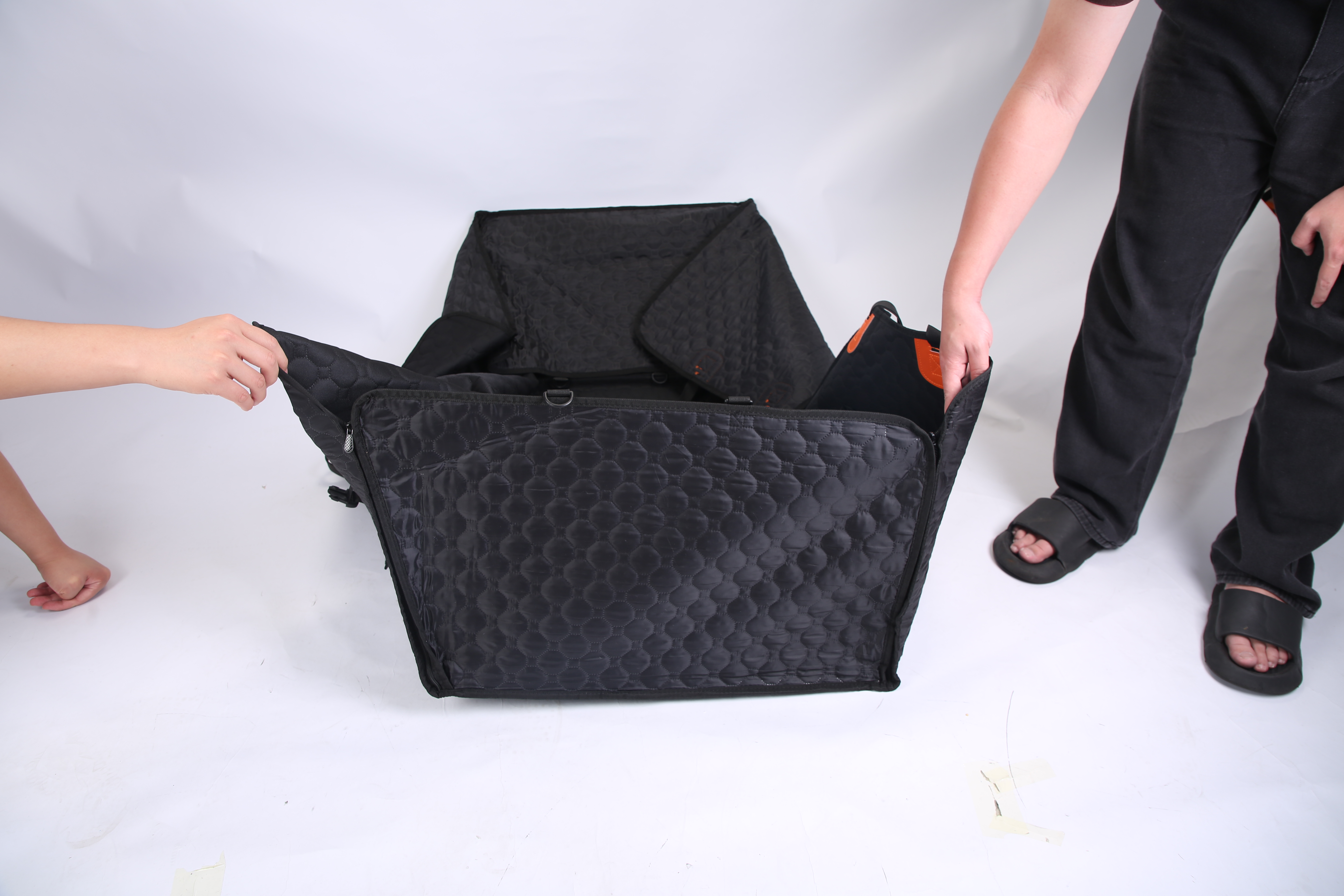 Heavy-Duty Dog Back Seat Cover with Mesh Window