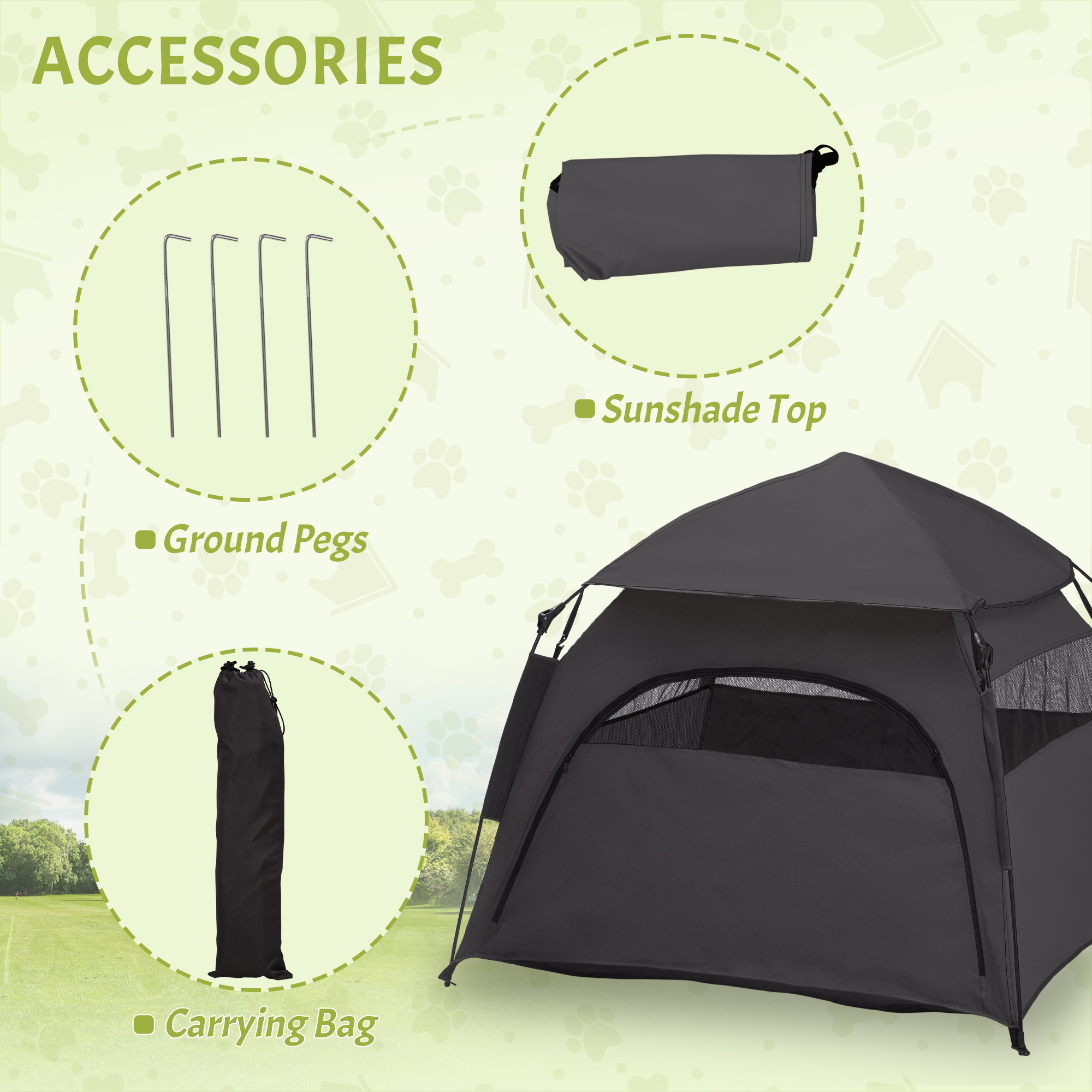 Portable Dog Tent for Large Dogs