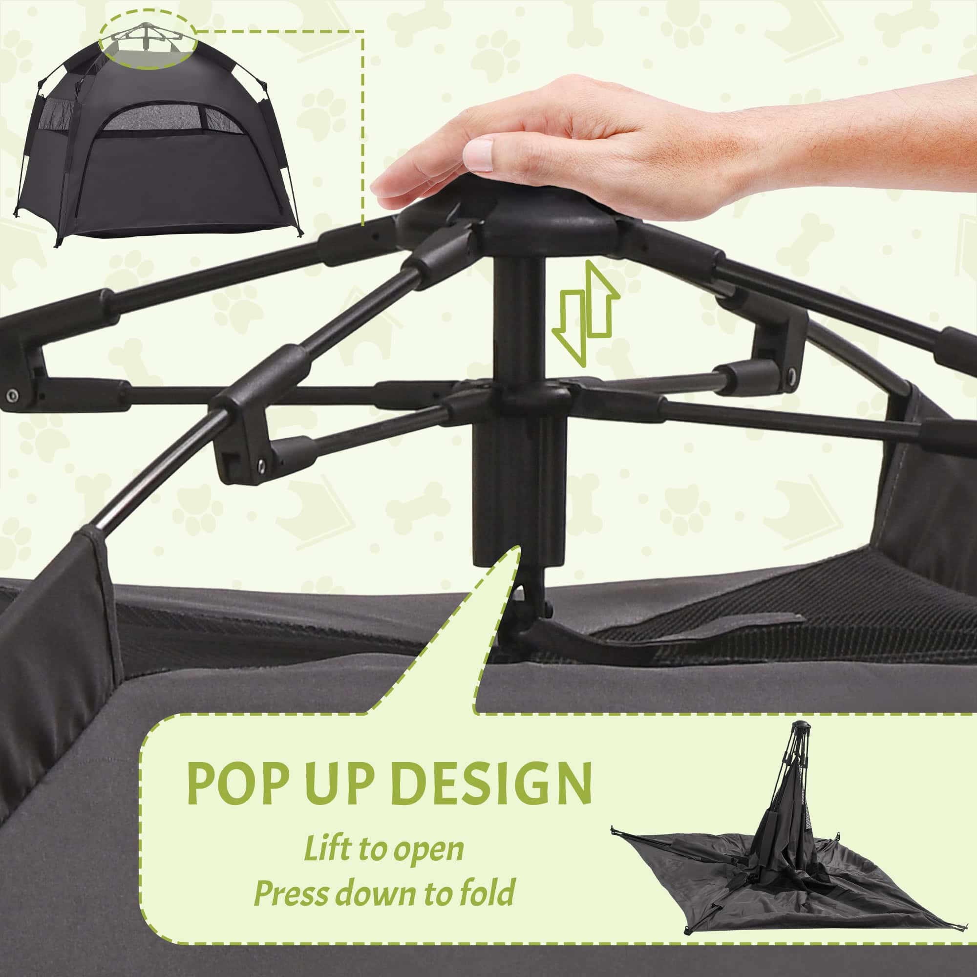 Portable Dog Tent for Large Dogs