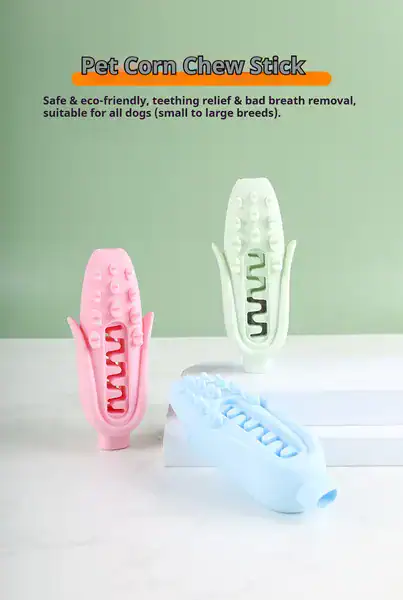 Silicone Corn Chew Toy for Dogs – image 1